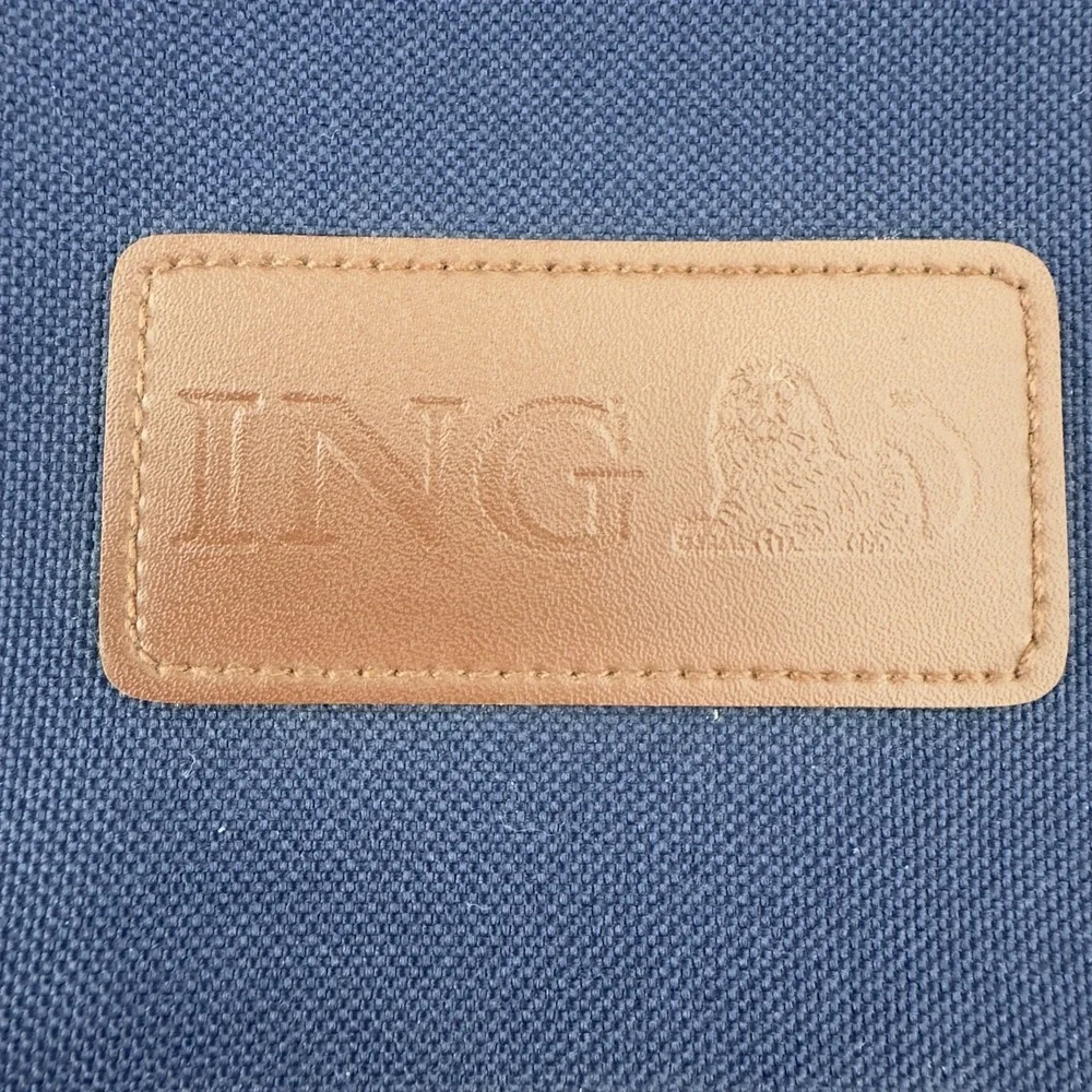 ING North West Expandable‎ Laptop Messenger Bag Blue Shoulder Briefcase